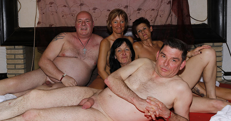 Hot swinger party with grannies and grandpas